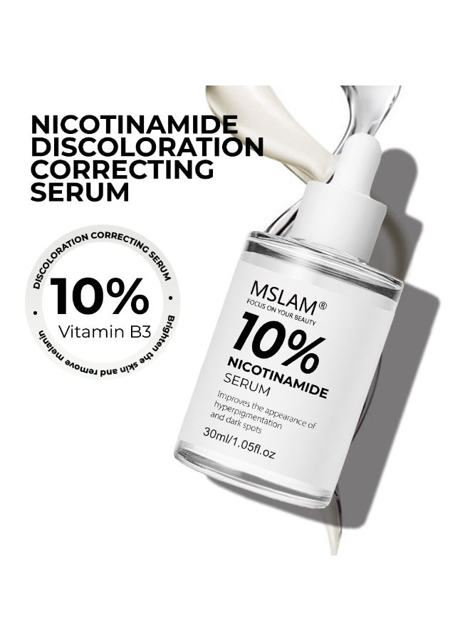 ام اس ال اي ام سيروم فيتامين ب3 (نياسيناميد) لتفتيح البشرة وإزالة البقع الداكنة: يضيء لون البشرة، يخفف من البقع الداكنة، ويحسن مظهر البشرة الباهتة (30 مل) - Image 2